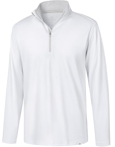 Obla Golf Quarter Zip Pullover Men Fleece Mock Neck Sweatshirt